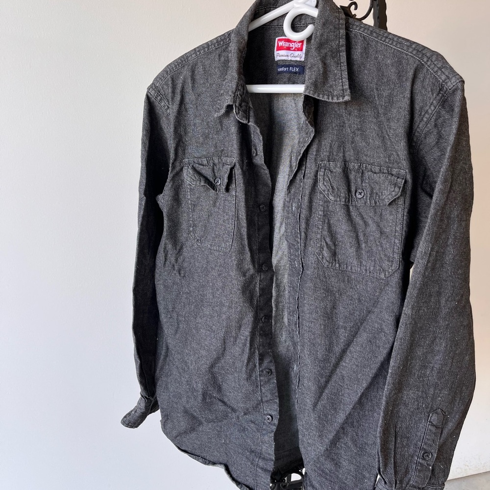 Wrangler Men's Charcoal Shirt Jacket